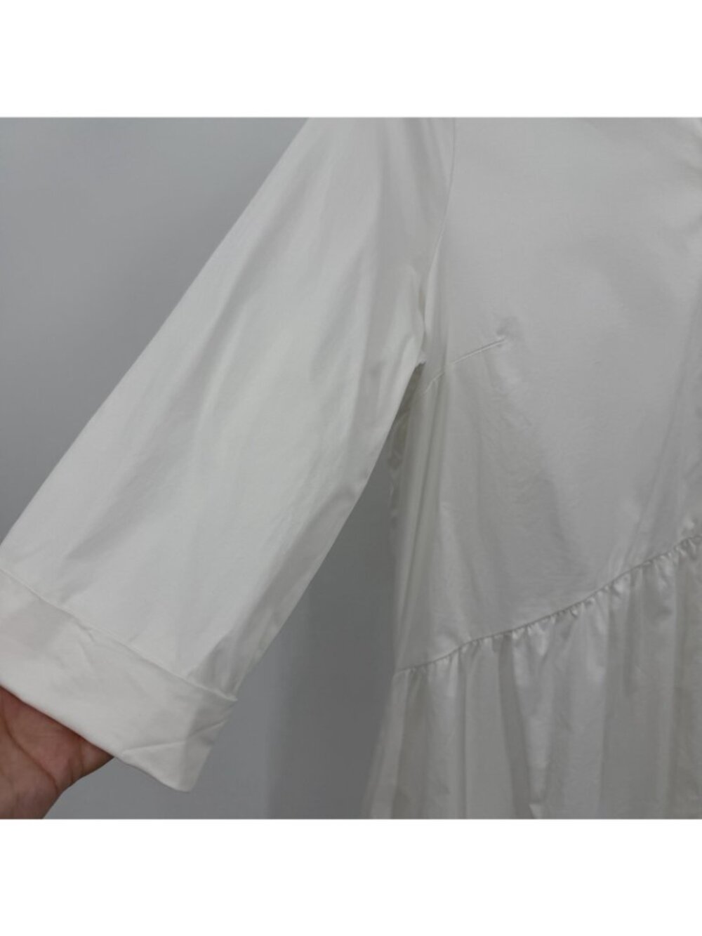 Tuckernuck Women's White Cotton Poplin Royal Shirt Dress Mini Length size XS NWT - Picture 6 of 10